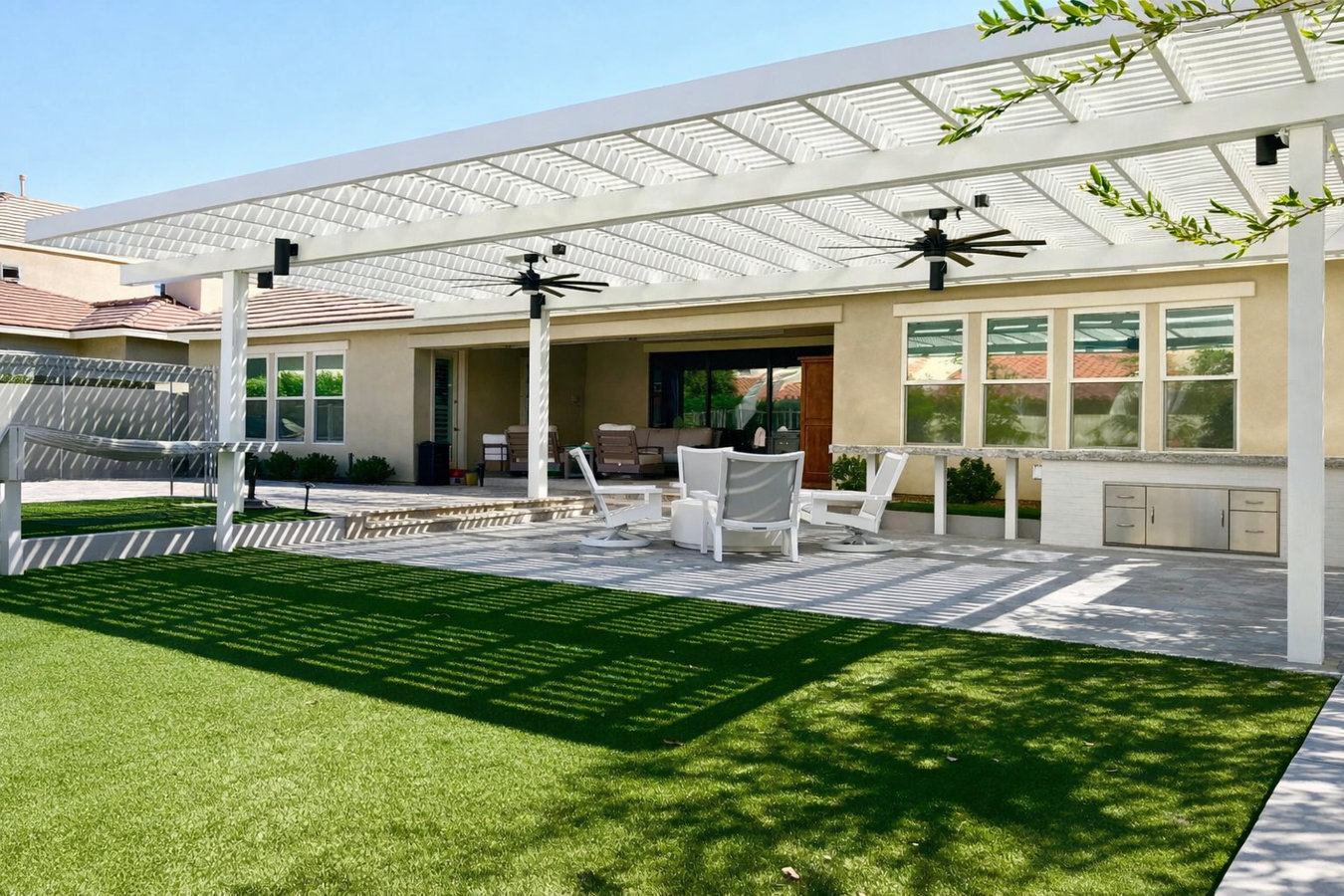 Patio cover installation